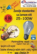 NOVO u našoj ponudi - Žarulje E-27 sa žarnom niti